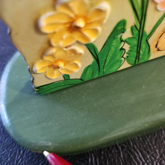 Easter Decoration Vintage 1980s Freestanding Wood Table Ornament Easter Bunny - Picture 10 of 10